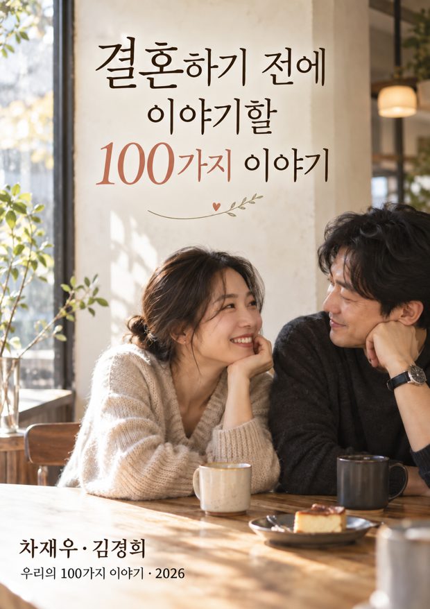 결혼 전 100가지 이야기 책 표지 예시