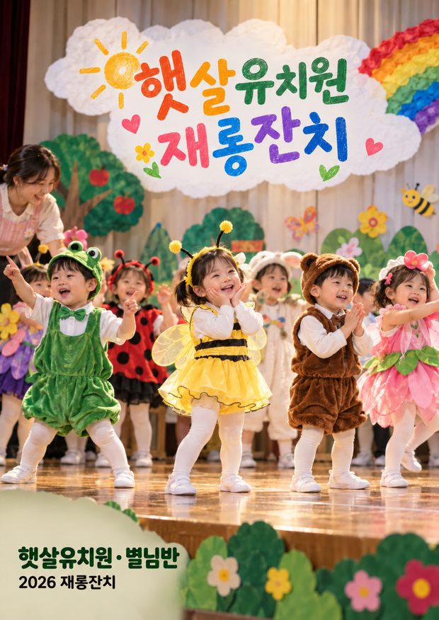유치원 한 해 책 표지 예시
